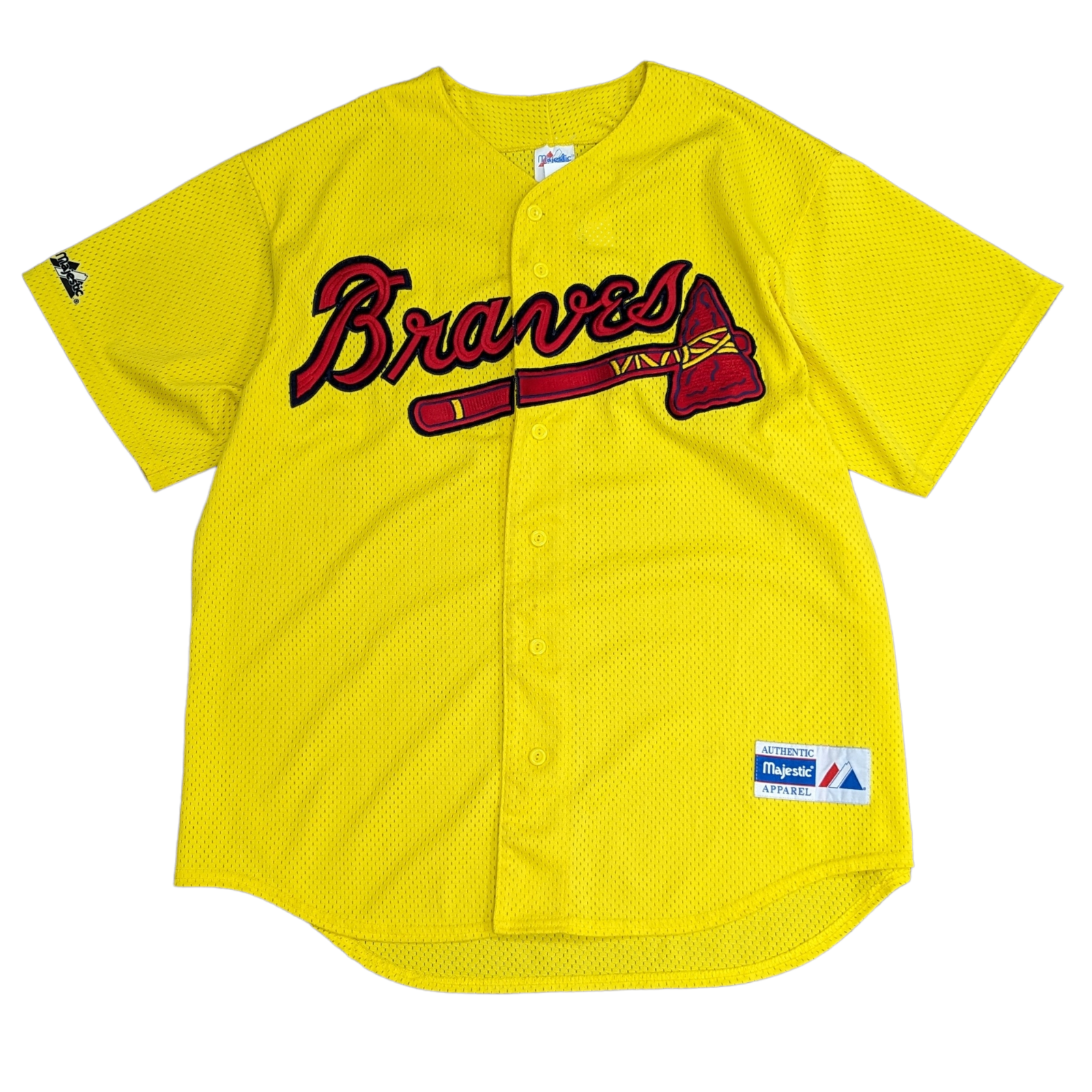 Retro MLB Atlanta Braves Majestic Size Adult Small /Youth XL Red Baseball  Jersey