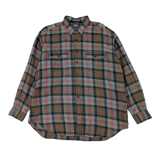Ralph Lauren Wool Blend Check Shirt Size XL
