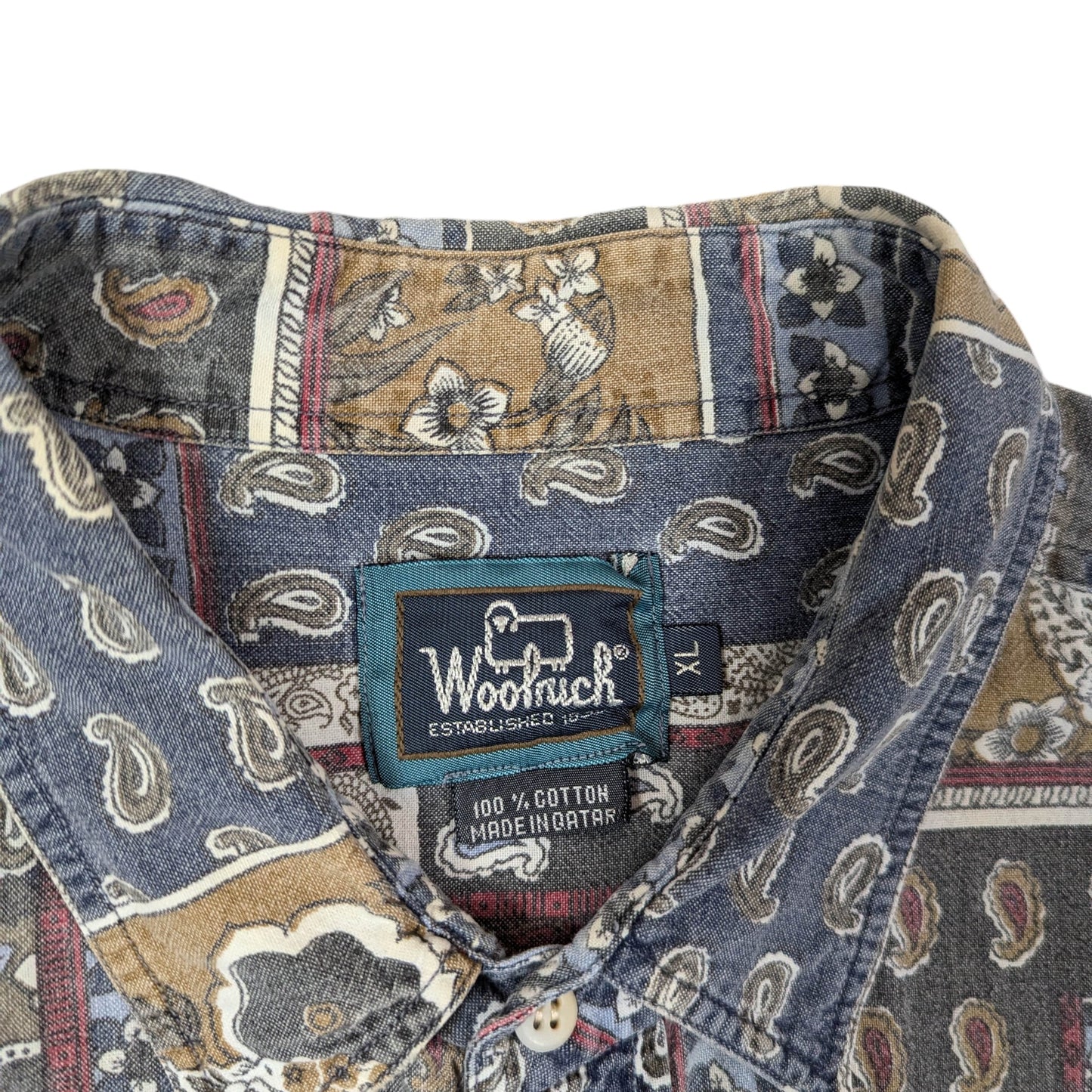 90s Woolrich Patterned Shirt Size XL