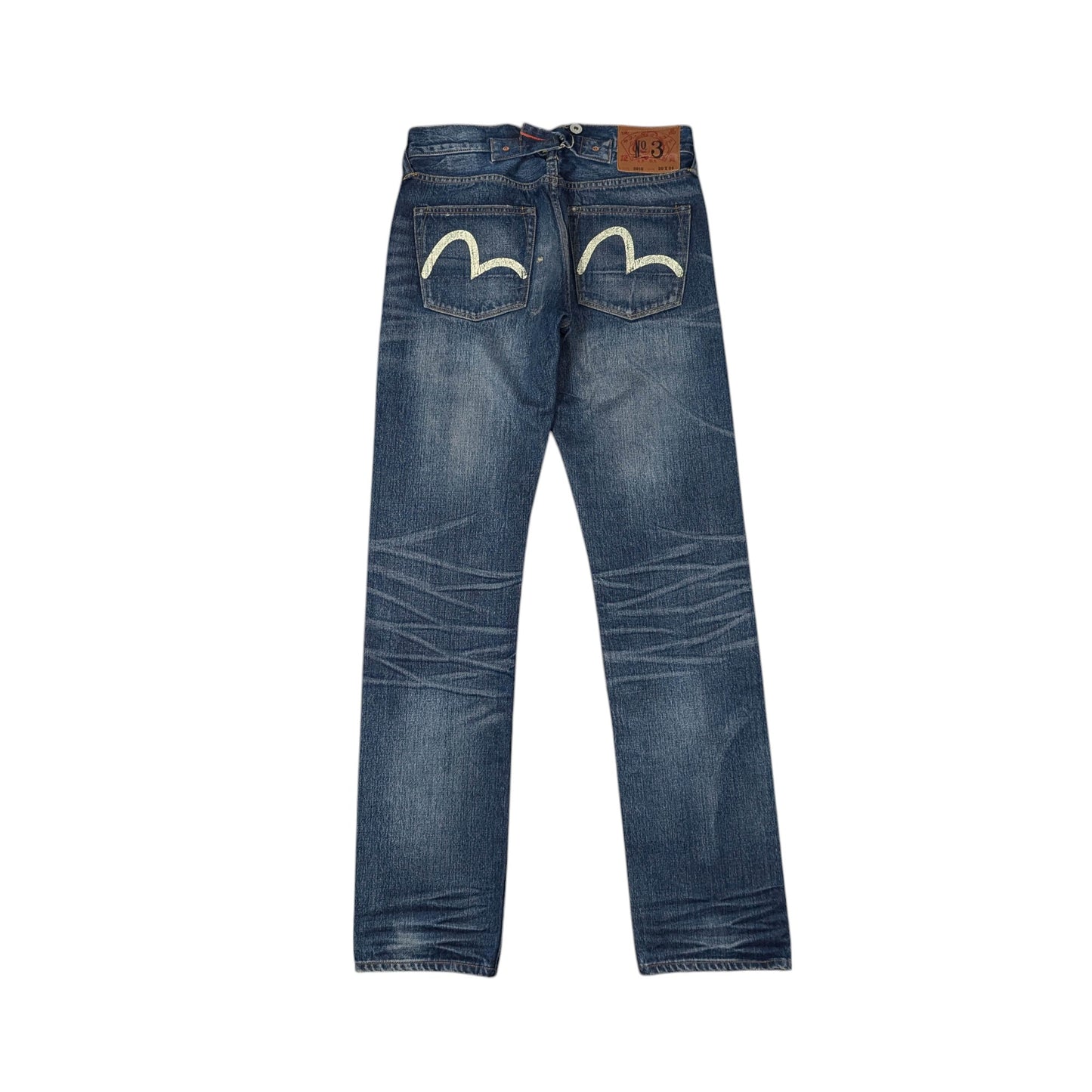 Evisu Slim Fit Distressed Jeans W30 L34