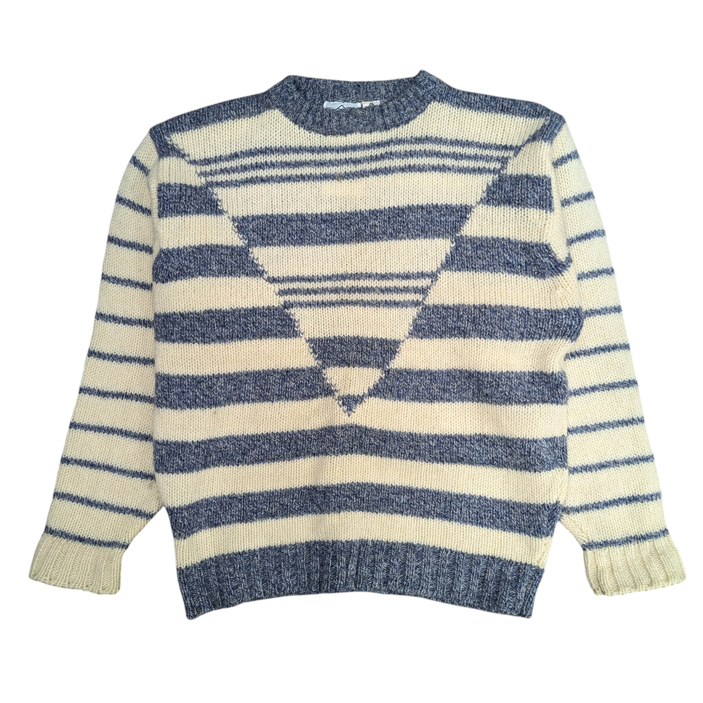 80s Pure Wool Knitted Jumper Size M (Women's XL)