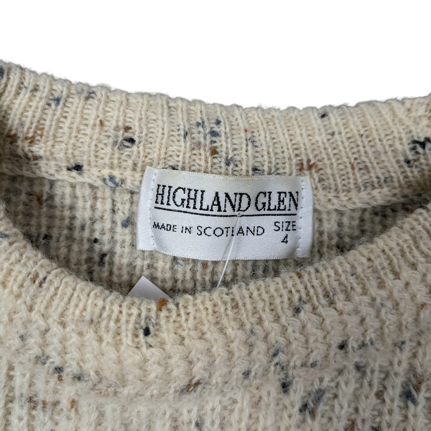 Vintage Scottish Wool Jumper Size S/M