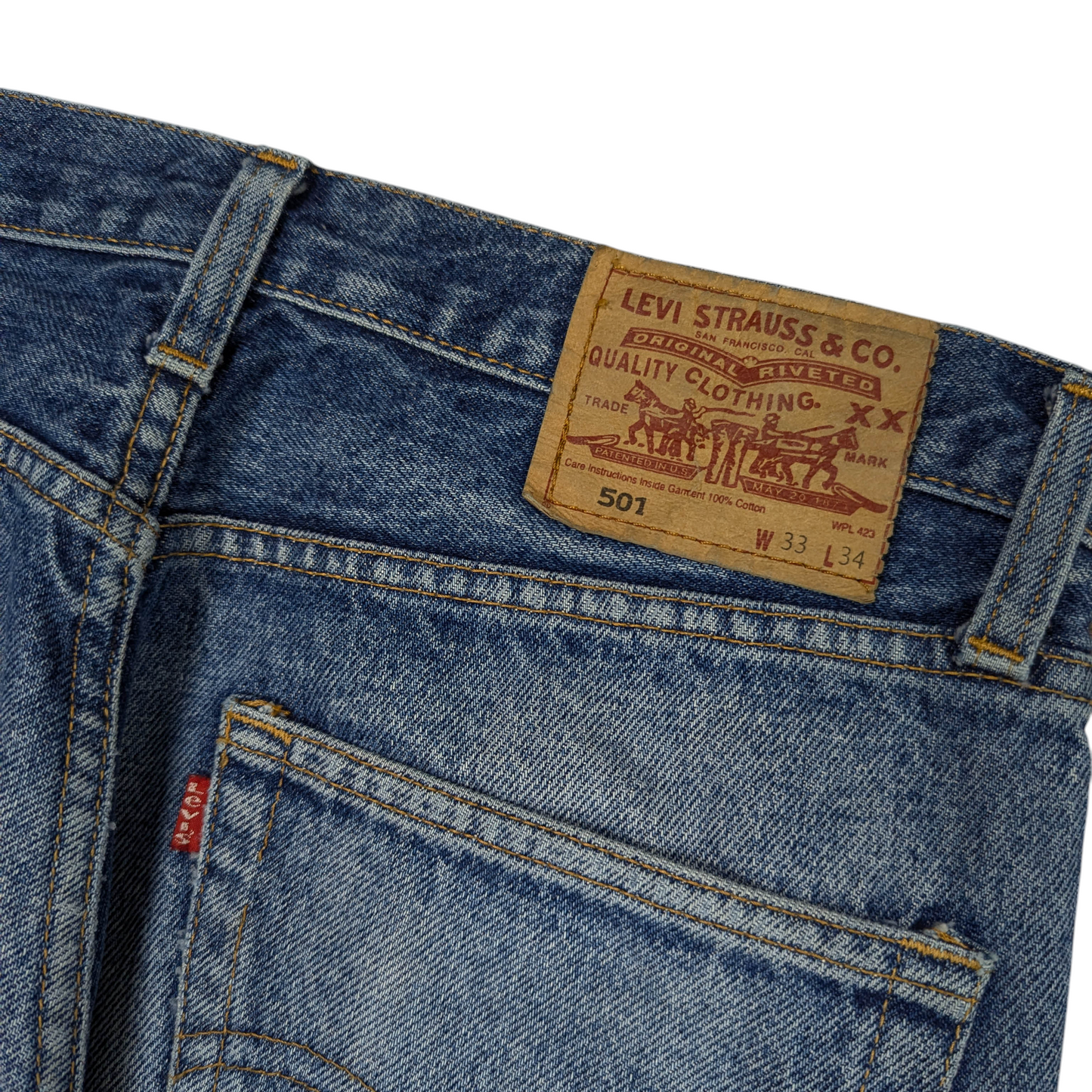 Vintage Levi's 501 Straight Leg Jeans W31 L30