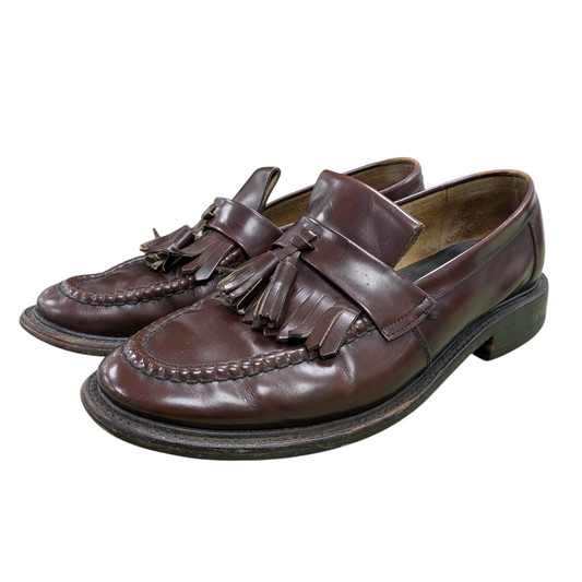 Vintage Leather Tassel Loafers UK 8