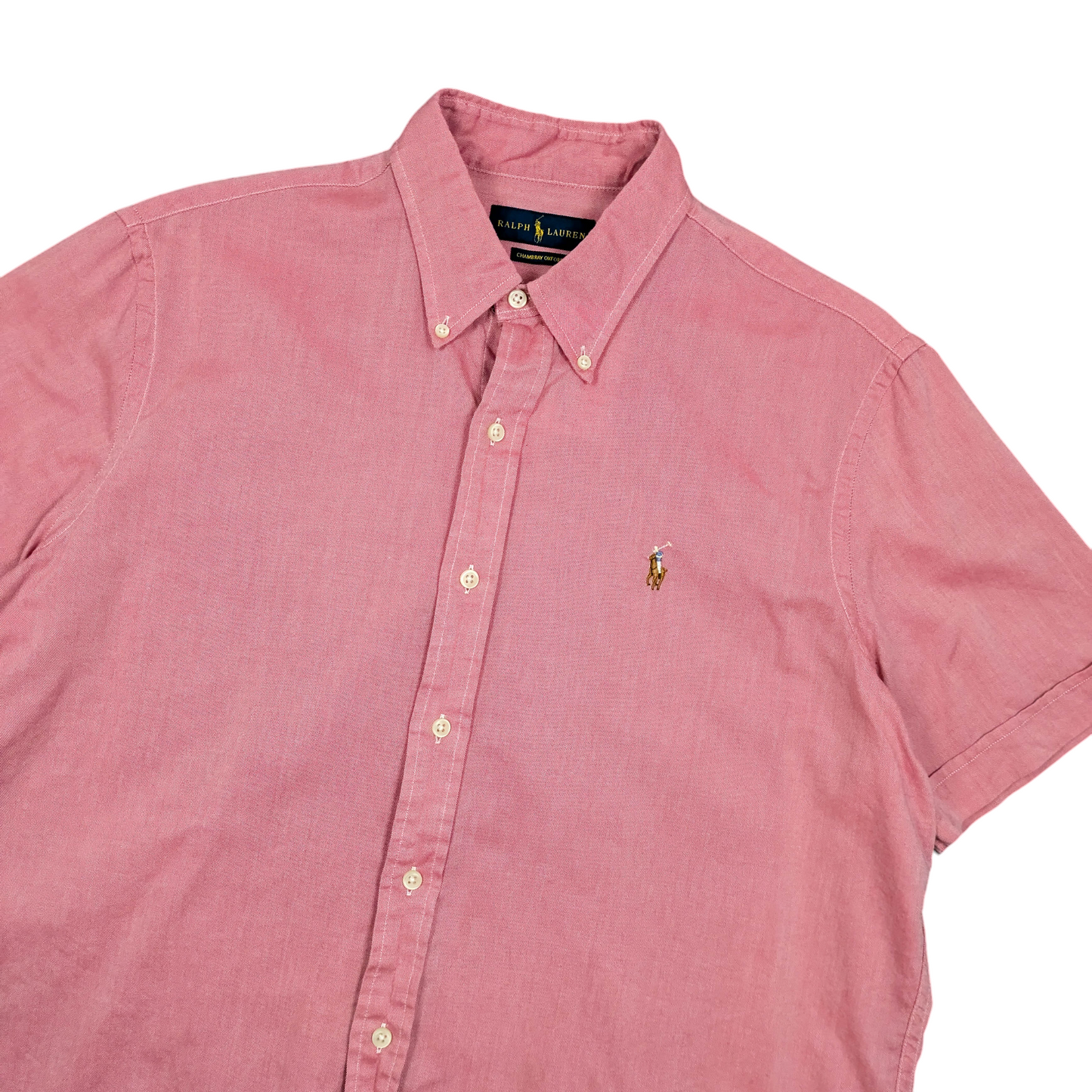 Ralph Lauren Chambray Oxford S/S Shirt Size L