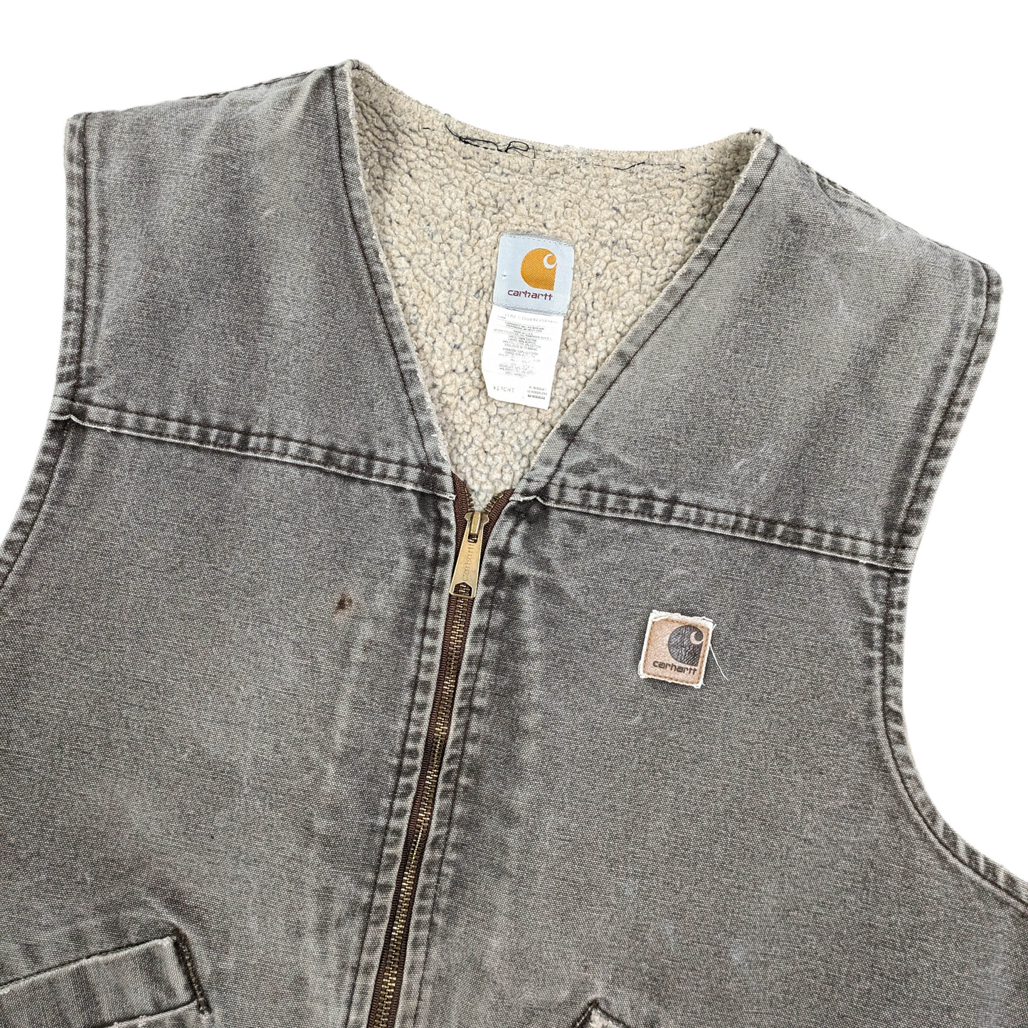 00s Carhartt Fleece Lined Vest Size XL